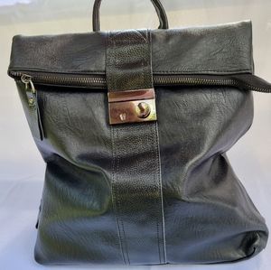 School office Backpack and handbag in black